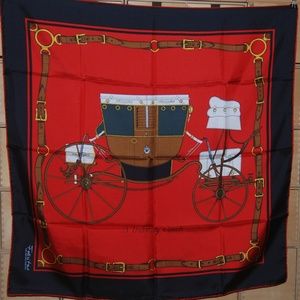 Vintage Felicitas Queisser Scarf Travelling Coach
